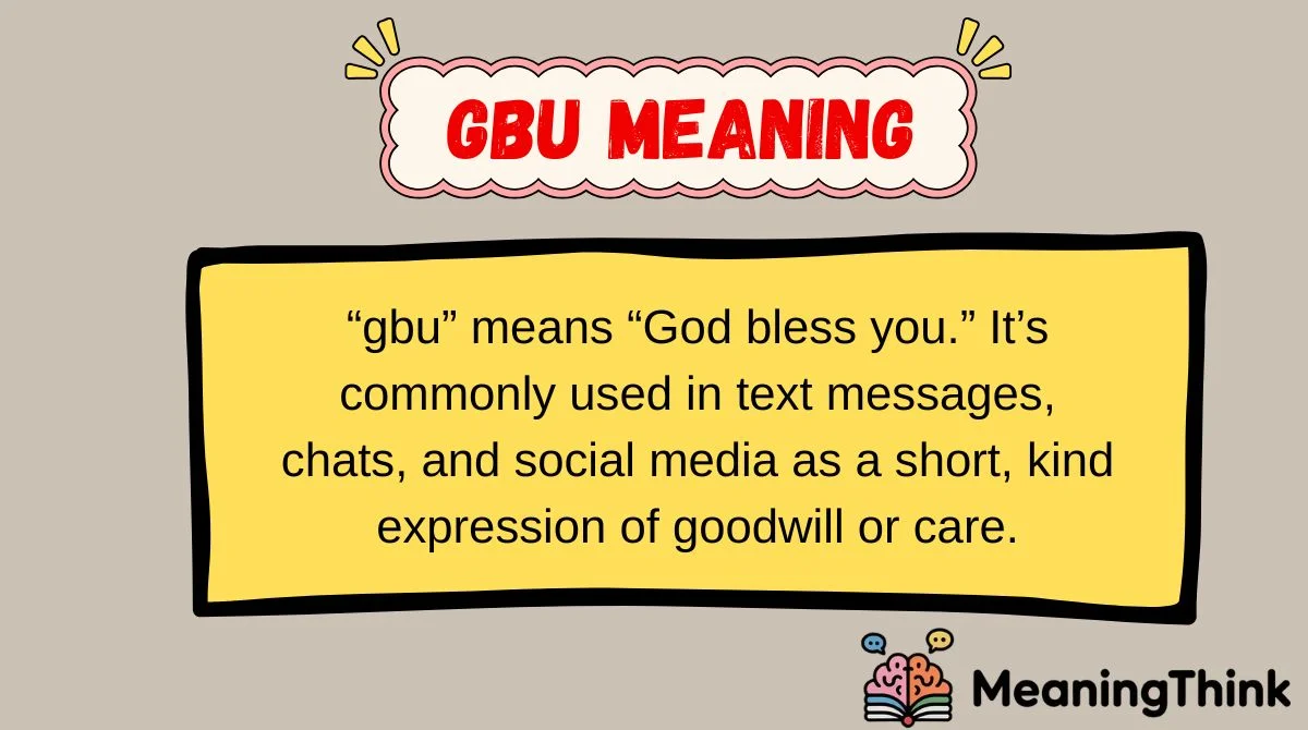 gbu meaning