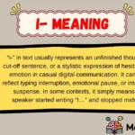 i- Meaning