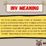 inv meaning