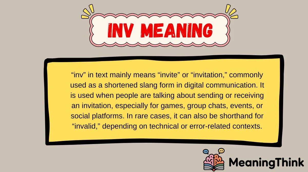 inv meaning