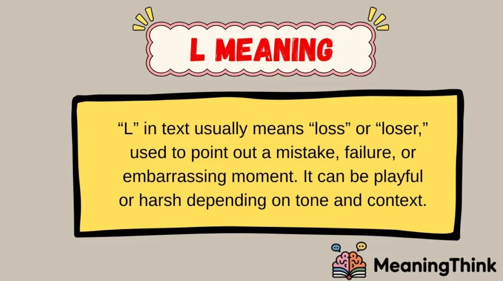 L Meaning