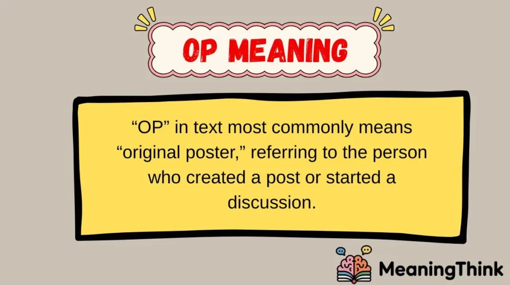 op meaning