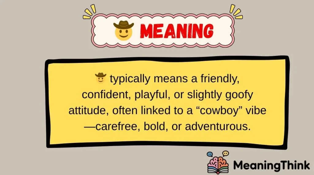 🤠 meaning
