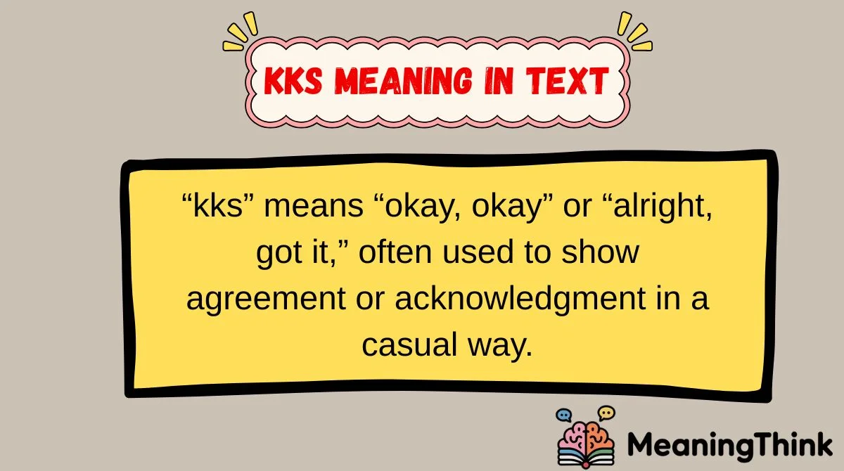 kks meaning in text