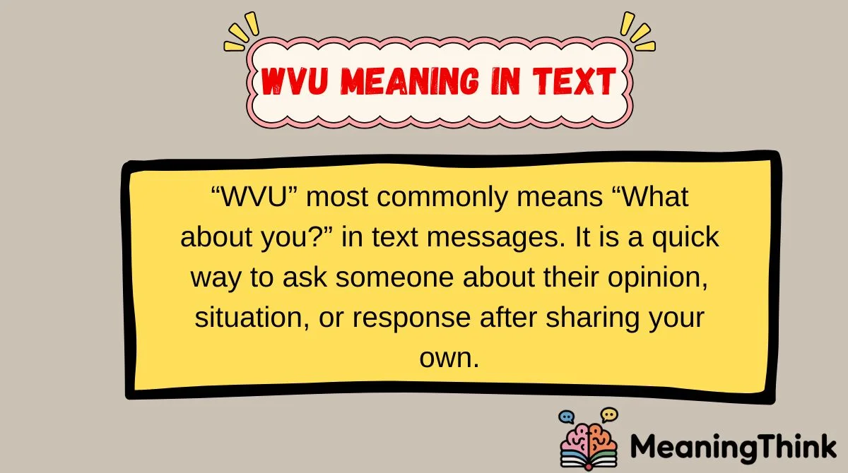 wvu meaning in text