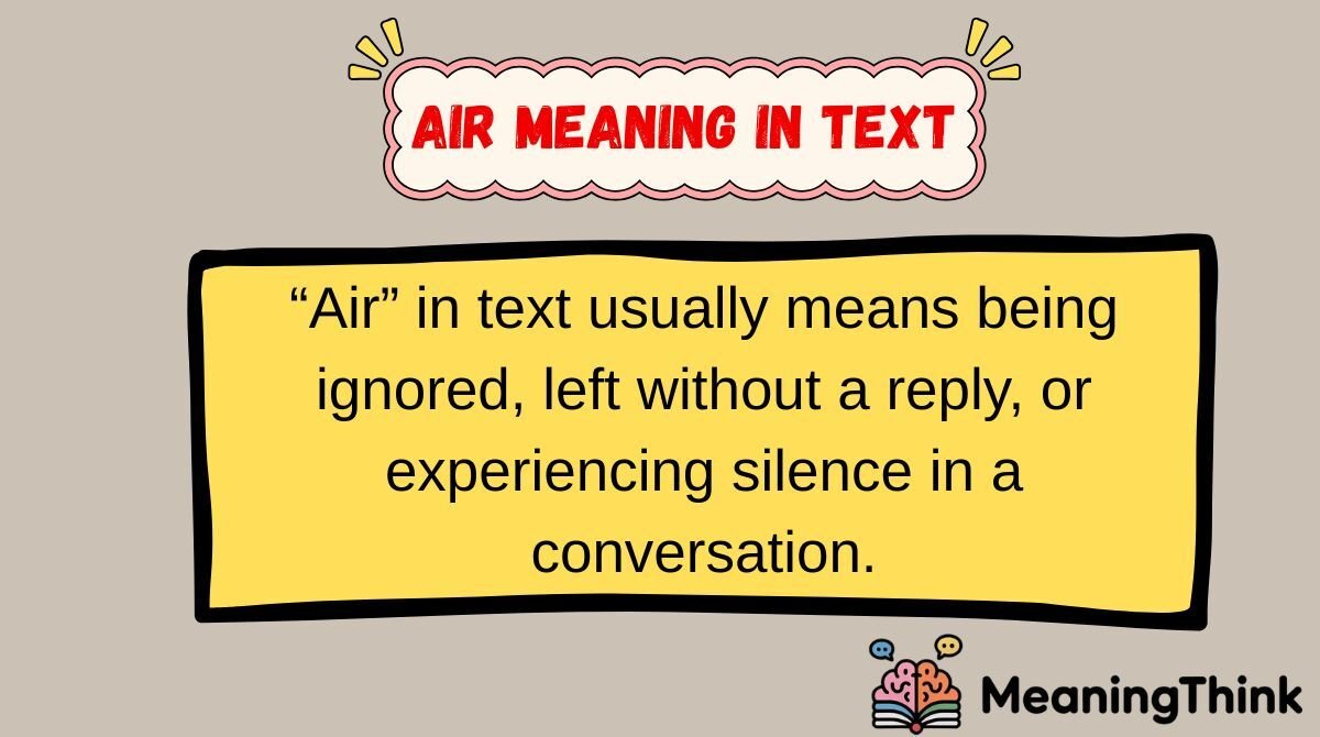 Air Meaning in Text