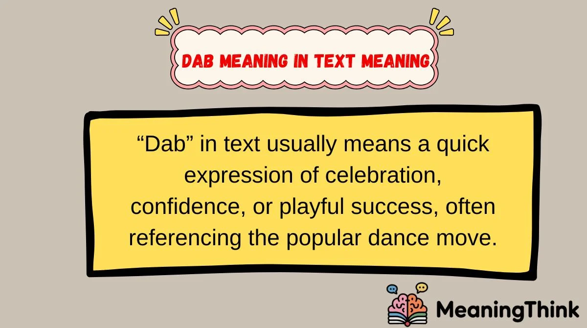 dab meaning in text Meaning