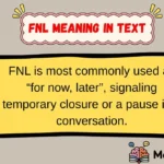 fnl Meaning in Text