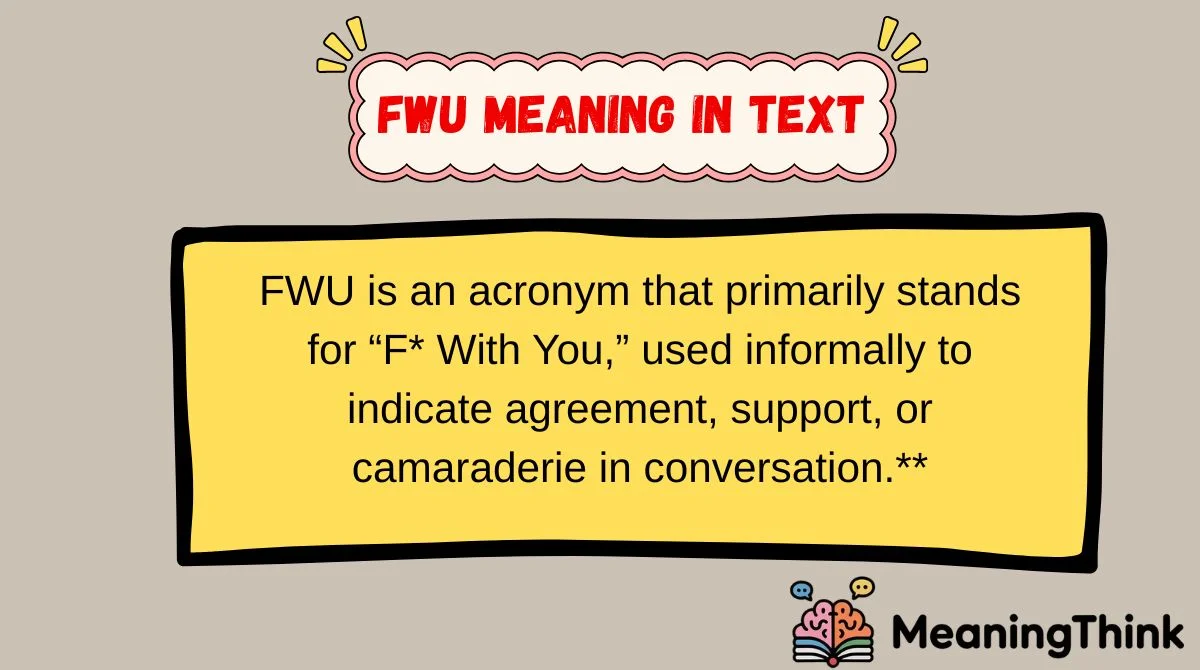 FWU Meaning in Text