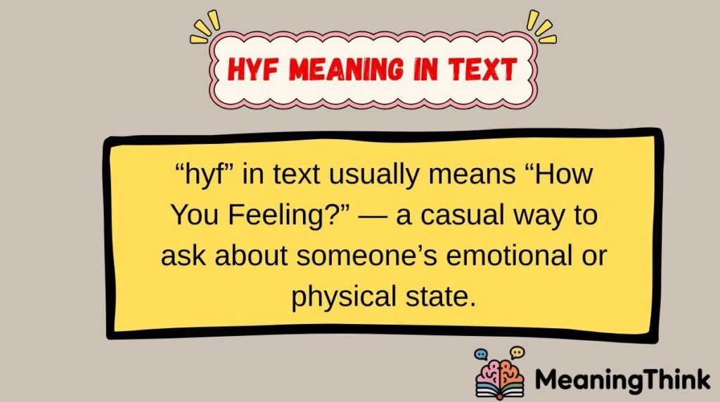 hyf meaning in text