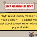 hyf meaning in text