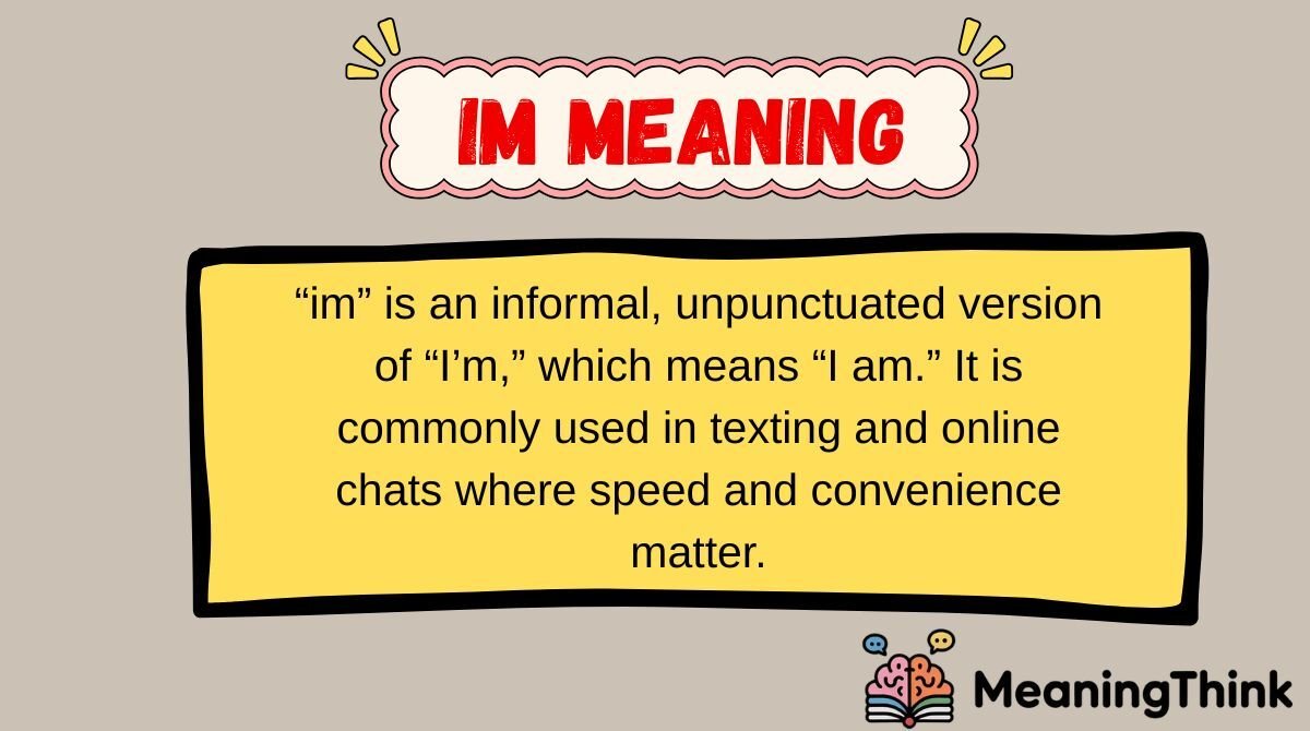 im Meaning