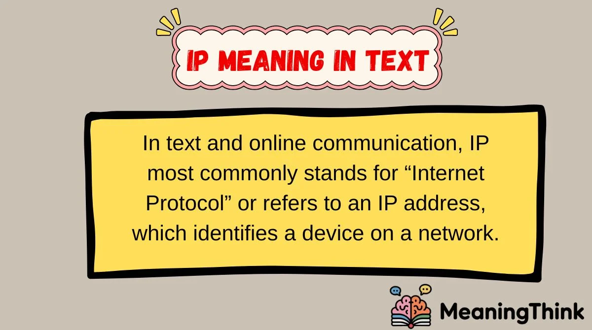 IP Meaning in Text