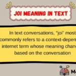 Joi Meaning in Text