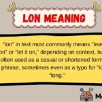 lon Meaning