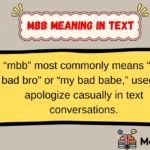 mbb meaning in text