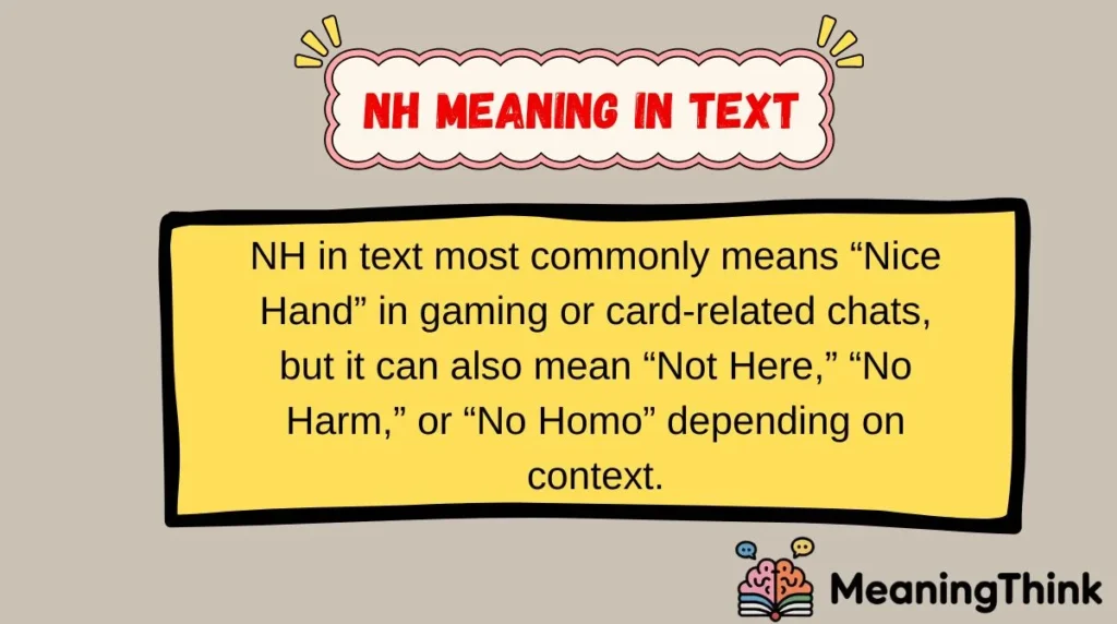 NH Meaning in Text