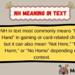 NH Meaning in Text