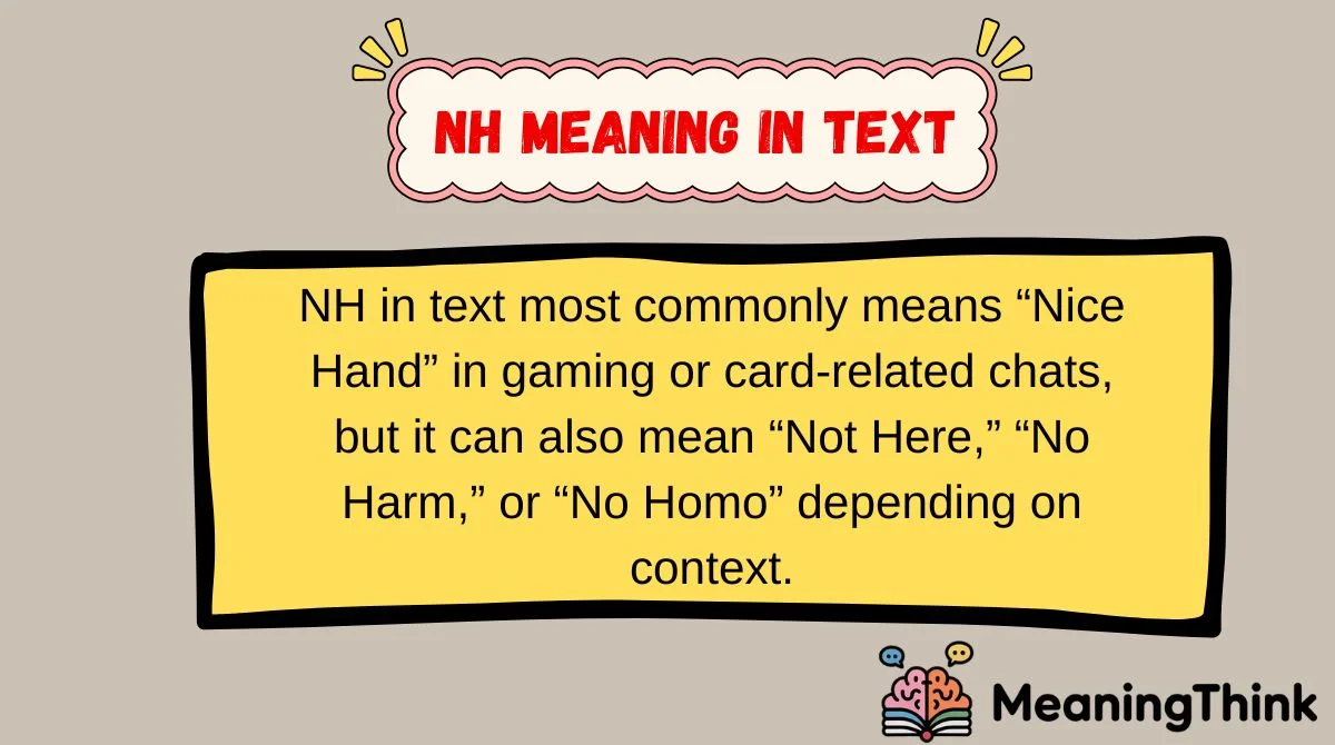 NH Meaning in Text