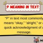 P Meaning in Text