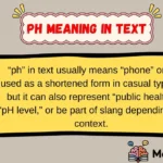 ph meaning in text