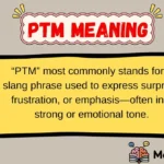 PTM Meaning
