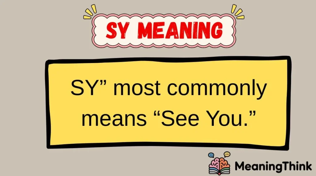SY Meaning
