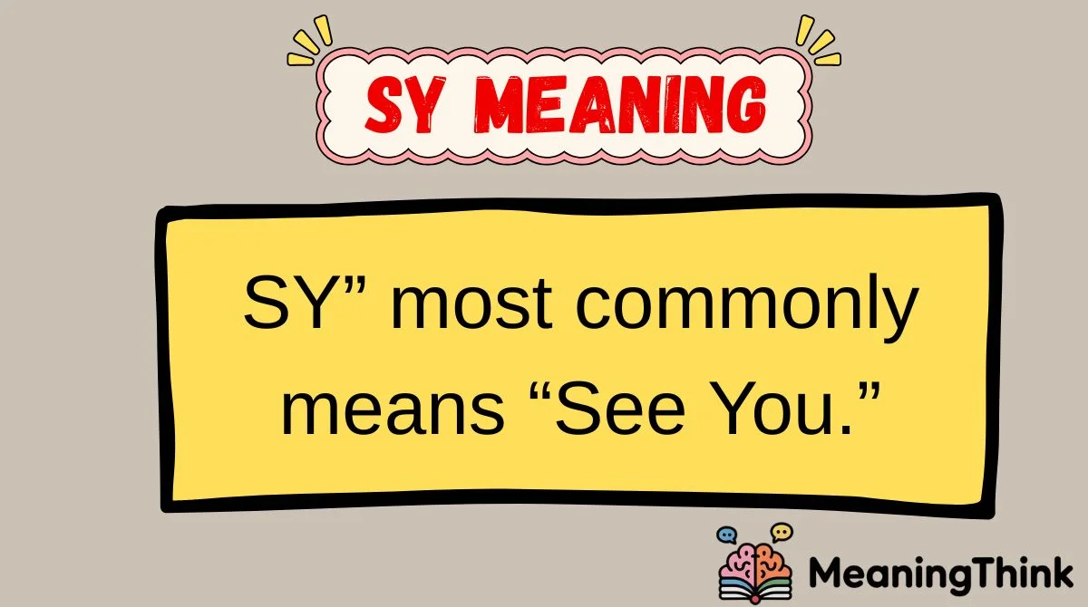 SY Meaning