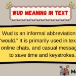 Wud Meaning in Text