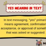 Yes Meaning in Text