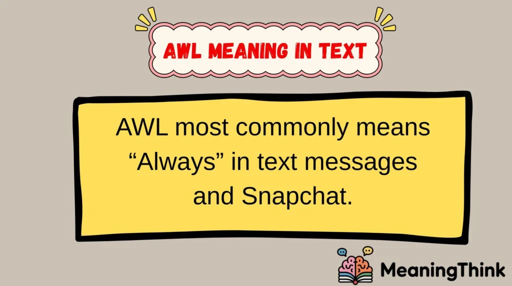 AWL Meaning in Text
