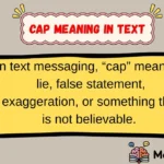 Cap Meaning in Text