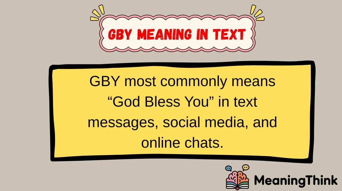 GBY Meaning in Text