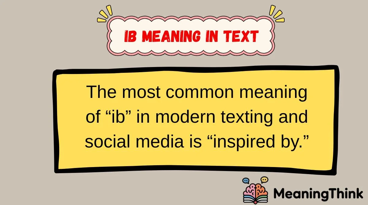 IB Meaning in Text