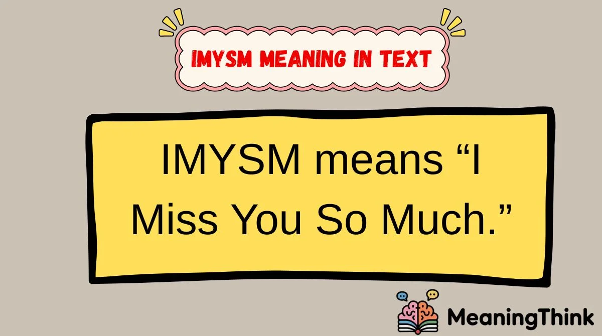 imysm Meaning in Text
