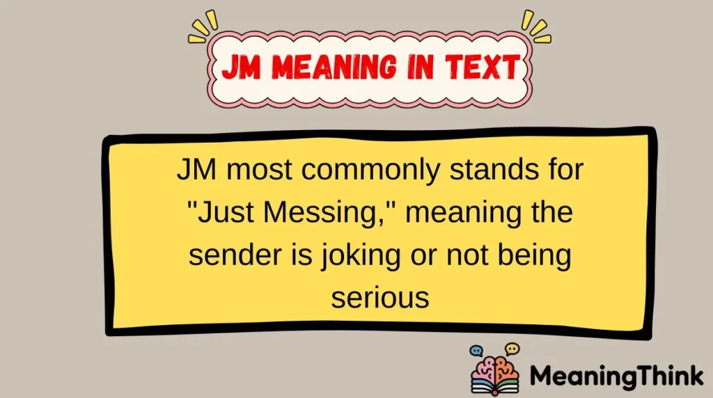 JM Meaning in Text