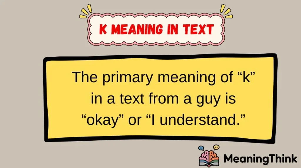 K Meaning in Text
