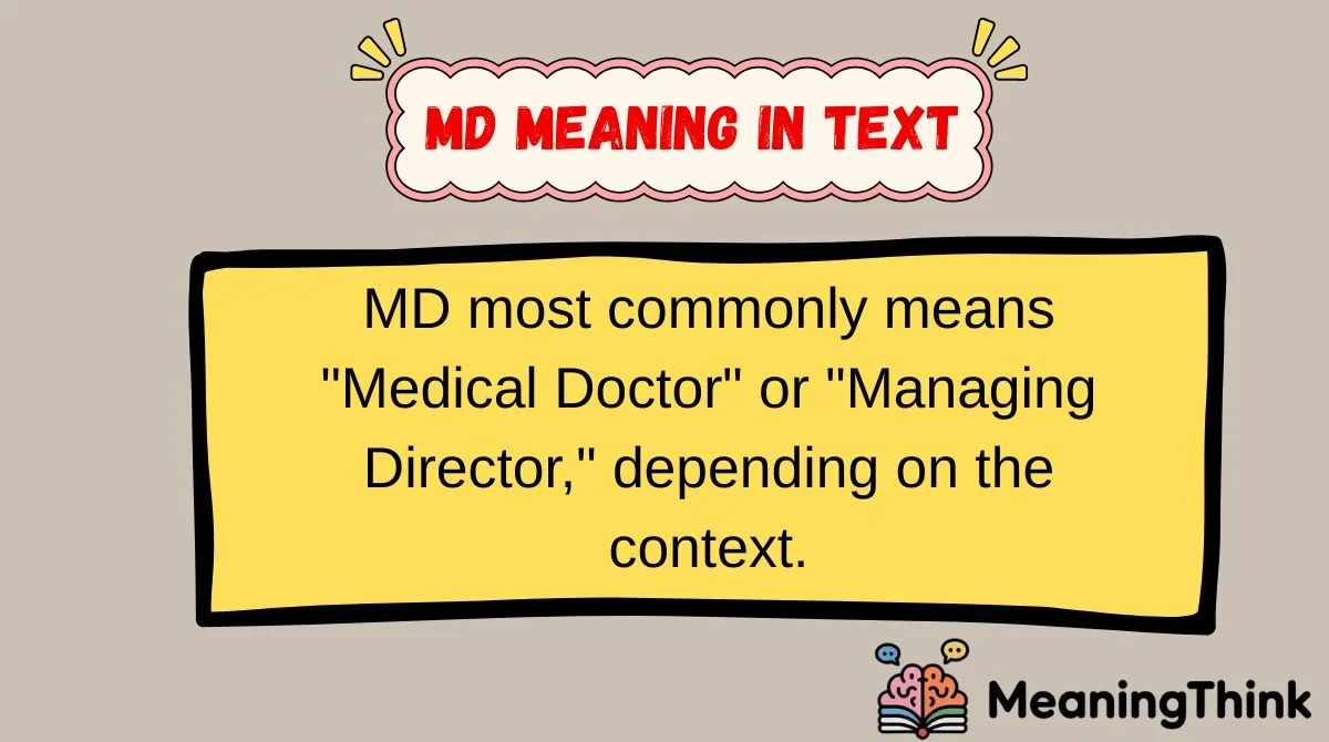 MD Meaning in Text