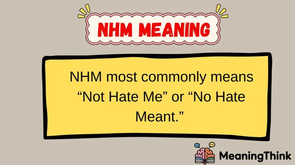 NHM Meaning