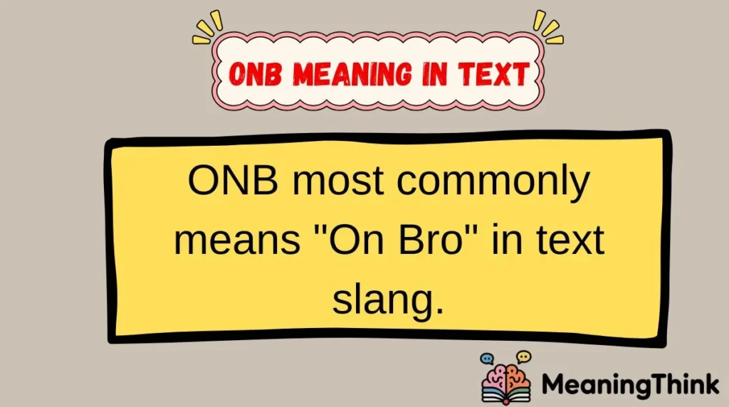 ONB Meaning in Text