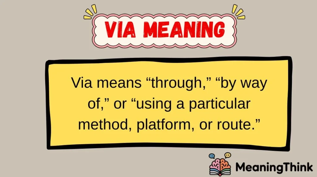 Via Meaning