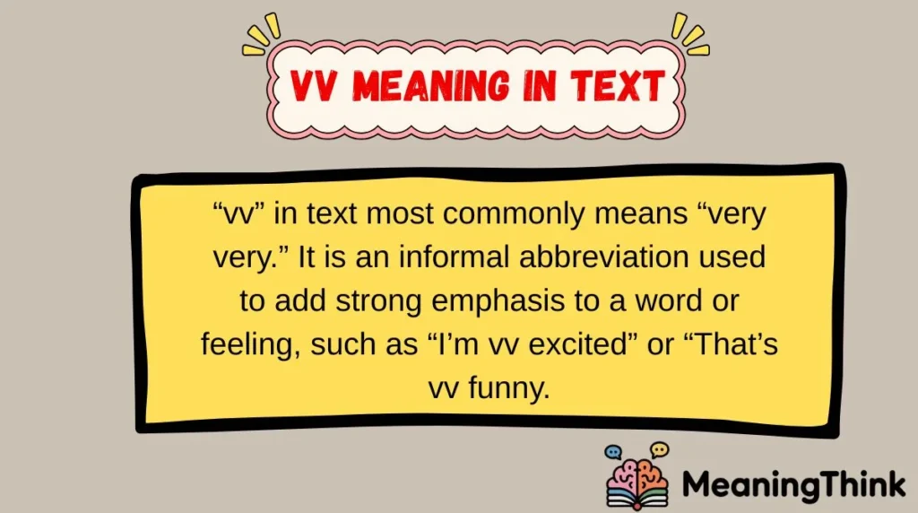 VV Meaning in Text