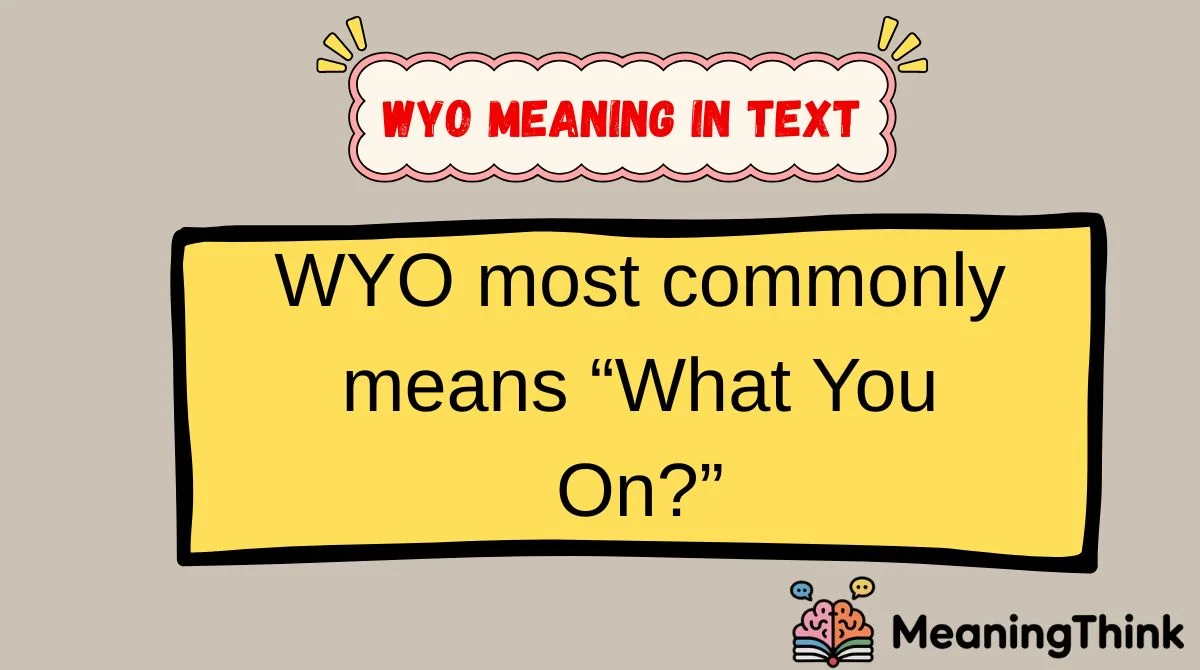 WYO Meaning in Text