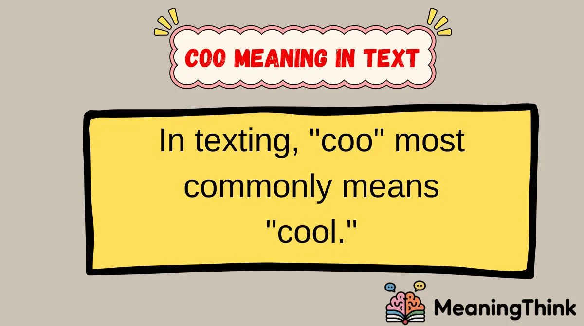 Coo Meaning in Text