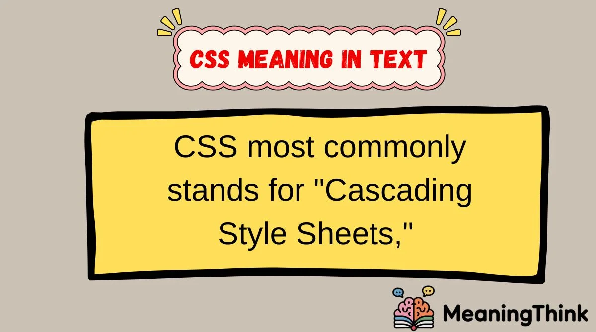 CSS Meaning in Text