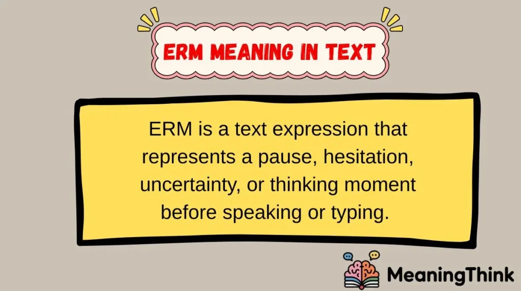 ERM Meaning in Text