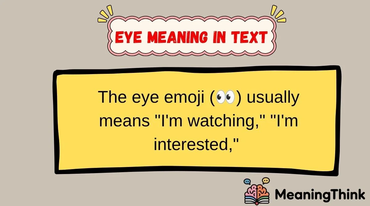 Eye Meaning in Text