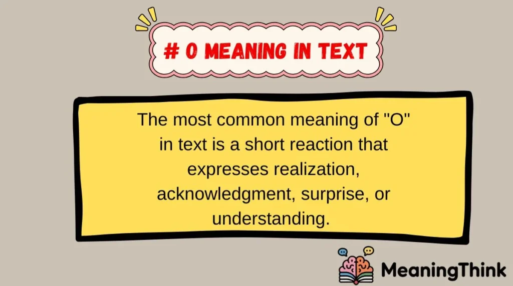 # O Meaning in Text# O Meaning in Text