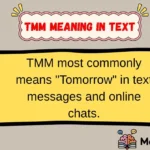 TMM Meaning in Text