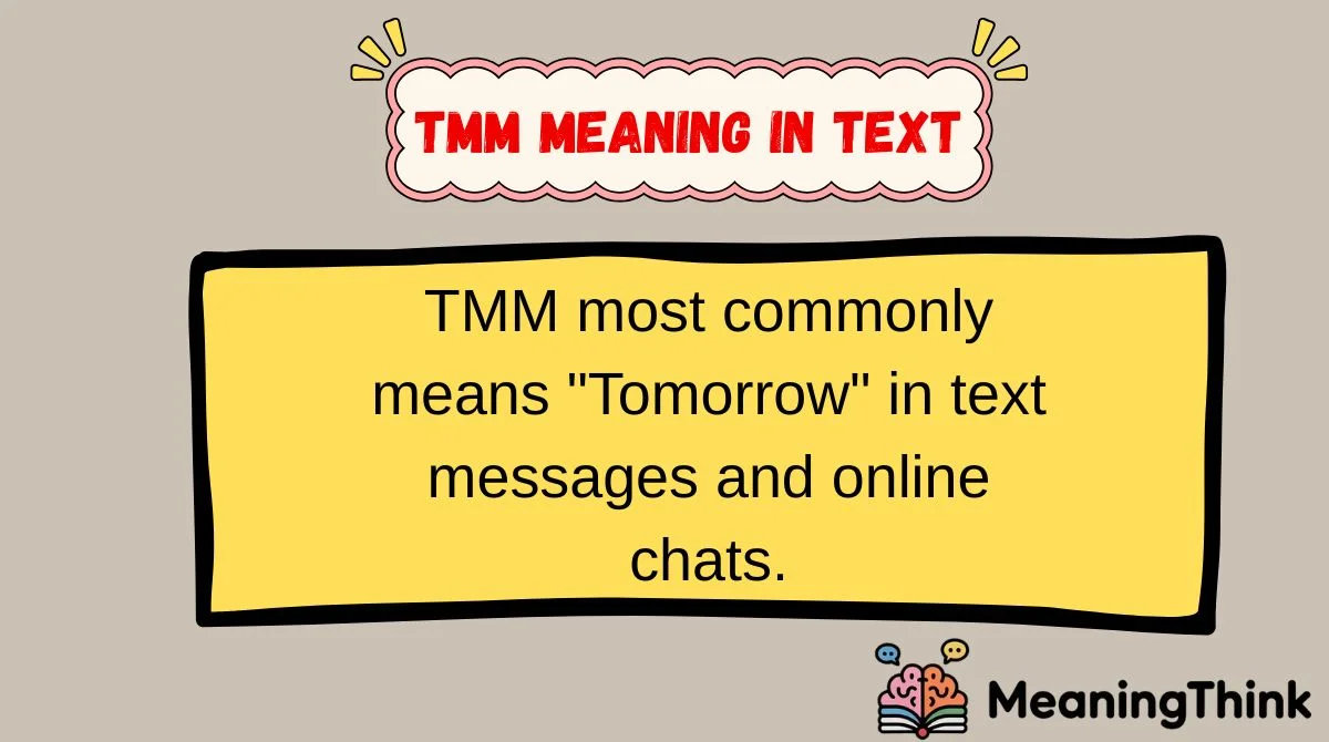 TMM Meaning in Text